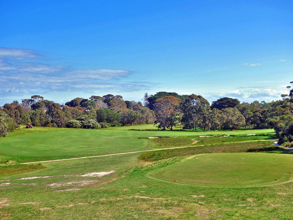 6th Hole at Royal Melbourne Golf Club (West) (428 Yard Par 4)